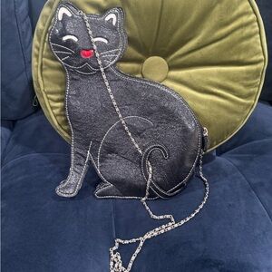 Black Cat-Shaped Shoulder Bag